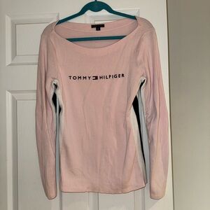 Tommy Hilfiger Pink sweater with Blue Details